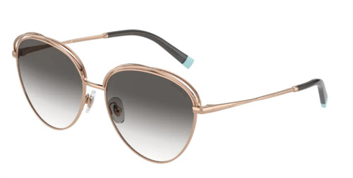 TIFFANY TF3075 61053C Rubedo Gold Round Women's 58 mm Sunglasses