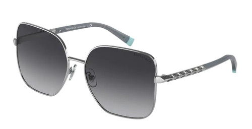TIFFANY TF3078B 60013C Silver Square Women's 60 mm Sunglasses