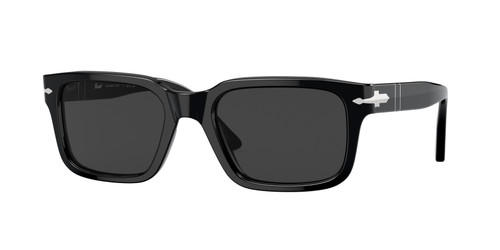 PERSOL PO3272S 95 48 Black Dark Grey Polarized Men's 53 mm Sunglasses