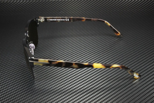 Tom Ford River FT0367 02B Matte Black Gradient Smoke 57 mm Men's Sunglasses