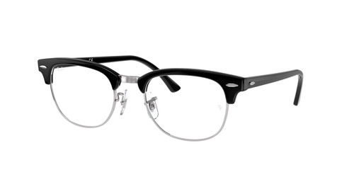 RAY BAN RX5154 2000 Black Square 49 mm Unisex Eyeglasses