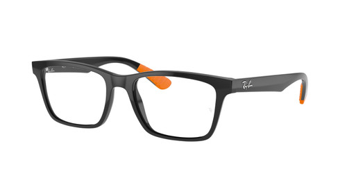 RAY BAN RX7025 5417 Black Square 53 mm Unisex Eyeglasses