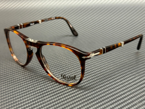 PERSOL PO9714VM 24 Havana Pilot Men's Eyeglasses 52 mm