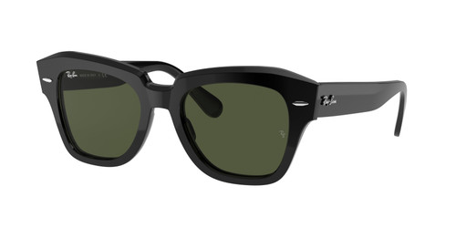 RAY BAN RB2186 901 31 Black Square 52 mm Unisex Sunglasses
