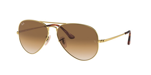 RAY BAN RB3689 914751 Gold Aviator 58 mm Unisex Sunglasses