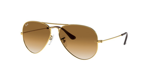 RAY BAN RB3025 001 51 Gold Pilot 55 mm Unisex Sunglasses