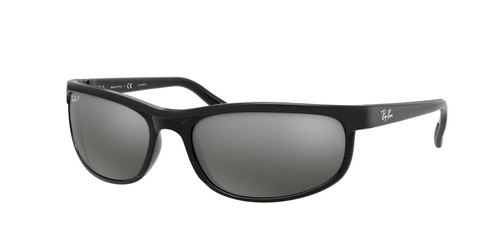 RAY BAN RB2027 601 W1 Black Rectangle 62 mm Unisex Polarized Sunglasses
