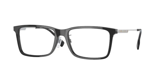 BURBERRY BE2339F 3001 Black Rectangle Square Men's 55 mm Eyeglasses