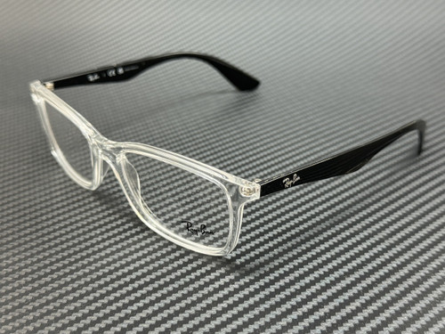 RAY BAN RX7047 5943 Transparent Square 56 mm Unisex Eyeglasses