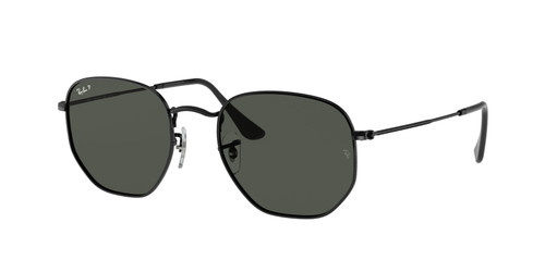 RAY BAN RB3548N 002 58 Black Hexagonal 54 mm Unisex Polarized Sunglasses