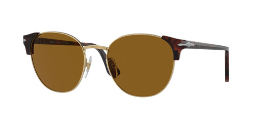 PERSOL PO3280S 24 33 Havana/Gold 52 mm Unisex Sunglasses