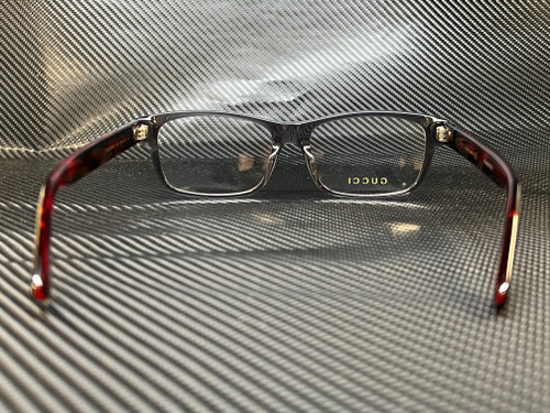 GUCCI GG0006OAN 004 Grey Rectangle 55 mm Men's Eyeglasses