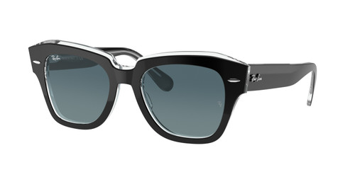 RAY BAN RB2186 12943M Black Square 52 mm Unisex Sunglasses