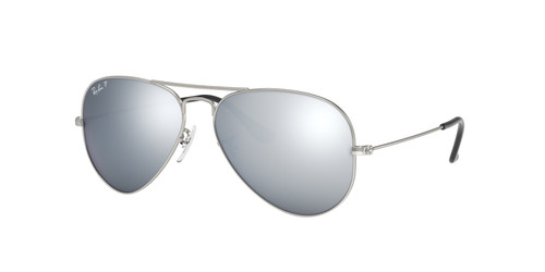 RAY BAN RB3025 019 W3 Silver Aviator 58 mm Unisex Polarized Sunglasses