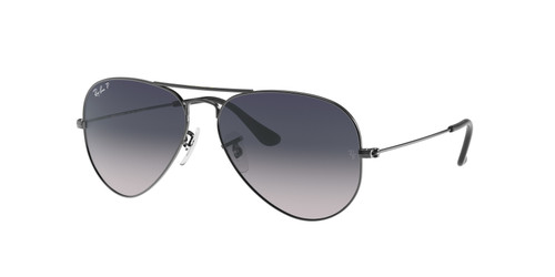 RAY BAN RB3025 004 78 Gunmetal Aviator 55 mm Men's Polarized Sunglasses