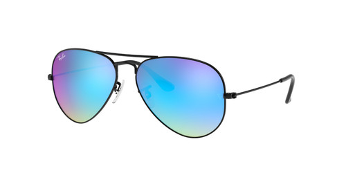 RAY BAN RB3025 002 4O Black Aviator 62 mm Unisex Sunglasses