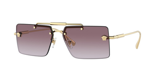VERSACE VE2245 10028H Gold Violet Gradient Women's 60 mm Sunglasses