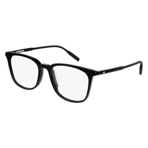 MONT BLANC MB0089OK 001 Black Square Round Men's 52 mm Eyeglasses