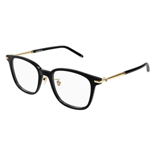 MONT BLANC MB0247OK 001 Black Gold Extra Large Men's 52 mm Eyeglasses