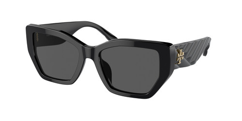TORY BURCH TY7187U 170987 Shiny Black Grey Women's 53 mm Sunglasses