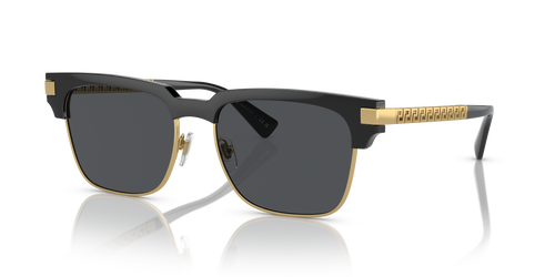 VERSACE VE4447 GB1 87 Black Dark Grey Men's 55 mm Sunglasses