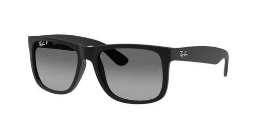 RAY BAN RB4165 622 T3 Matte Black Grey Polarized Men's 55 mm Sunglasses