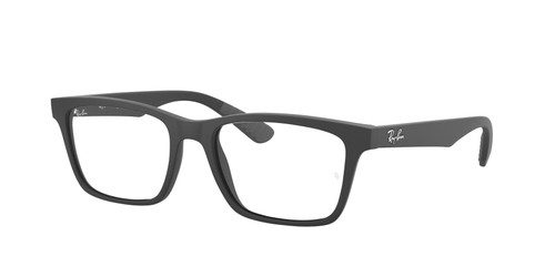 RAY BAN RX7025 2077 Black Square 55 mm Unisex Eyeglasses