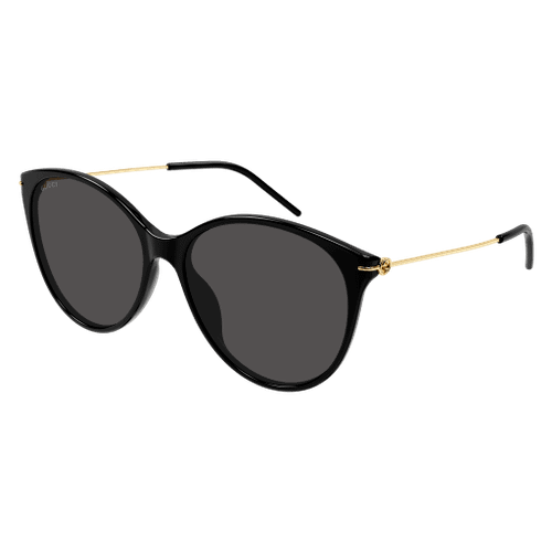 GUCCI GG1268S 001 Black Grey Women's Large 58 mm Sunglasses