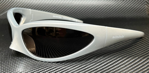 BALENCIAGA BB0251S 005 Silver Unisex Extra Large 80 mm Sunglasses