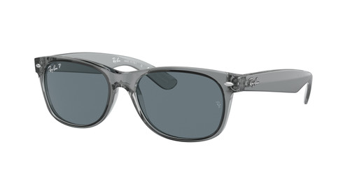 RAY BAN RB2132F 64503R Wayfarer Transparent Grey Polarized 55 mm Sunglasses
