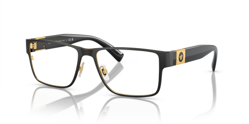 VERSACE VE1274 1436 Matte Black Rectangle Men's 57 mm Eyeglasses