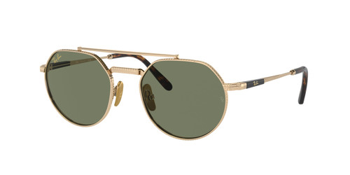 RAY BAN RB8265 313852 Gold Green Unisex 53 mm Titanium Sunglasses