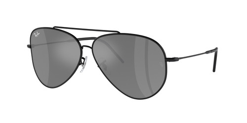 RAY BAN RBR0101S 002 GS Black Aviator Reverse Unisex 59 mm Sunglasses
