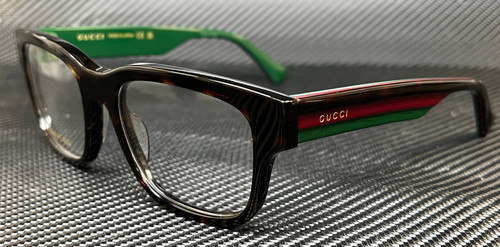 GUCCI GG1303O 002 Brown Havana Men's Medium 54 mm Eyeglasses