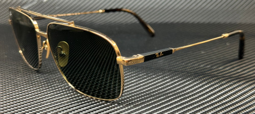 RAY BAN RB8096 926531 Gold Green Michael Titanium 59 mm Sunglasses