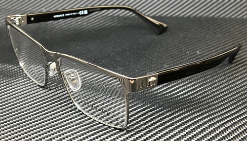 VERSACE VE1285 1001 Gunmetal Men's 58 mm Large Eyeglasses VERSACE VE1285 1001 Gunmetal Men's 58 mm Large Eyeglasses
