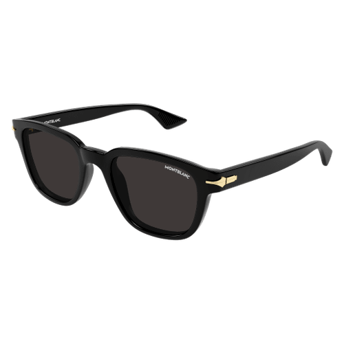 MONT BLANC MB0302S 006 Black Grey Men's 53 mm Medium Sunglasses