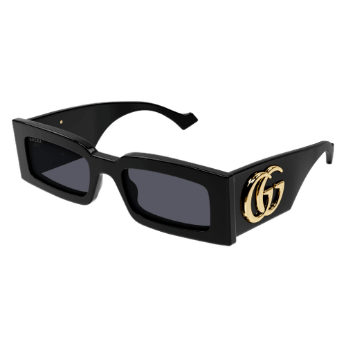 GUCCI GG1425S 001 Black Grey Women's 53 mm Medium Sunglasses