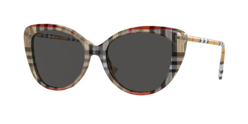 BURBERRY BE4407 408787 Vintage Check Grey Women's 54 mm Sunglasses