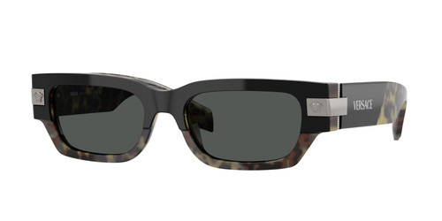 VERSACE VE4465 545687 Havana Grey Men's 53 mm Sunglasses