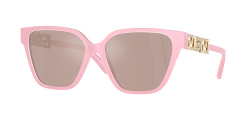VERSACE VE4471B 5473 5 Pastel Pink Silver Mirror Women's 56 mm Sunglasses