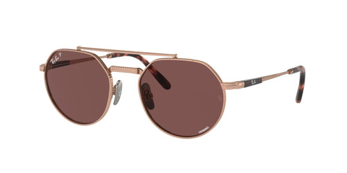 RAY BAN RB8265 3140AF Rose Gold Polarized Unisex 51 mm Titanium Sunglasses