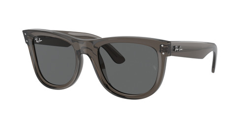 RAY BAN RBR0502S 6707GR Transparent Dark Grey Unisex 53 mm Sunglasses