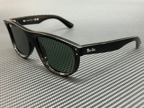 RAY BAN RBR0501S 6677VR Black Dark Green Unisex 56 mm Sunglasses