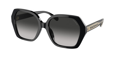 COACH HC8404U 50023C Black Grey Gradient Women's 56 mm Sunglasses