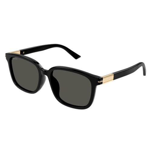 GUCCI GG1505SK 001 Black Grey Men's Large 55 mm Sunglasses