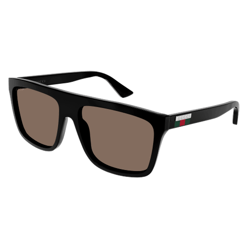 GUCCI GG0748S 005 Black Brown Polarized Men's 59 mm Sunglasses