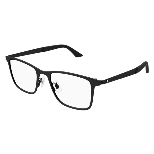 MONT BLANC MB0334O 001 Matte Black Small 53 mm Eyeglasses