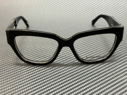 BALENCIAGA 長方形フレムメカネ BB0326O 001 Balenciaga BB0326O 001 Eyeglasses Women's Black Full Rim