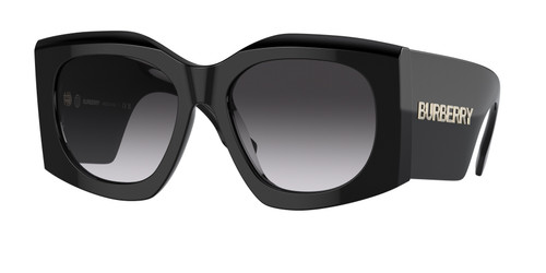 BURBERRY BE4388U 30018G Black Grey Gradient Women's 55 mm Sunglasses